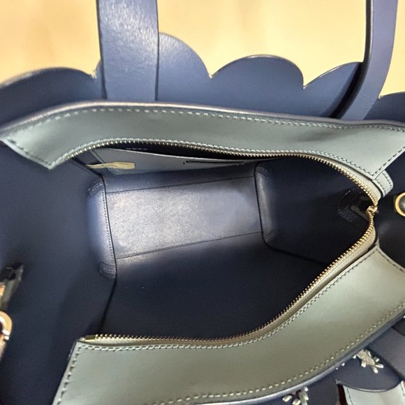 Kate Spade Blue Scalloped Magnolia Street Bag - Picture 7 of 8